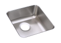 Elkay® ELUH1212 Lustertone™ Classic Kitchen Sink, 12 in L x 12 in W Bowl x 7 in D Bowl, 14-1/2 in L x 14-1/2 in W x 7 in H, Undermount Mounting, 18 ga 304 Stainless Steel