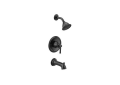 Moen® T2183BL Tub/Shower Trim, 2.5 gpm Shower, Matte Black