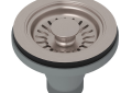 ROHL 738STN Manual Basket Strainer without Remote Pop-Up - Satin Nickel