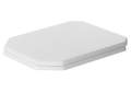DURAVIT 0064890000 Soft Close Toilet Seat, Octagonal Bowl, Close Front Front, Plastic, White, Import
