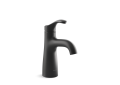 Kohler® 27389-4-BL 27389-4 Simplice® Single Handle Bathroom Sink Faucet, 1.2 gpm Flow Rate, 4-5/8 in H Spout, 1 Handles, Clicker Drain, 1 Faucet Holes, Matte Black