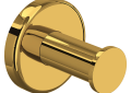 Rohl LO7ULB Lombardia Wall Mount Single Robe Hook - Unlacquered Brass