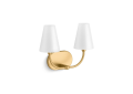 Kohler® 32256-SC02-2GL Sconce, (1) Lamps B11 Lamp, 120 V AC, Brushed Moderne Brass Housing
