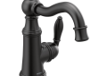 Moen® S42107BL Bathroom Faucet, Weymouth™, Commercial, 1.2 gpm Flow Rate, 5-1/4 in H Spout, 1 Handle, Pop-Up Drain, 1 Faucet Hole, Matte Black