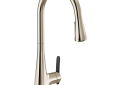 Moen® S7235NL Sinema™ Kitchen Faucet, 1.5 gpm Flow Rate, Polished Nickel, 1 Handles, 1 Faucet Holes, Function: Traditional, Domestic