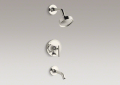 Kohler® T14420-4-SN Shower Faucet, 2.5 gpm Shower, Vibrant® Polished Nickel