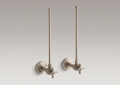 Kohler® 7605-P-BV Angle Supply, 3/8 in Nominal, NPT End Style, Brass Body, Vibrant® Brushed Bronze