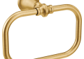 Moen® YB0586BG Colinet™ Towel Ring, 5-3/4 in OAH x 3-5/8 in OAD, Ceramic/Solid Brass/Zinc, Import