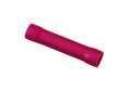 IDEAL® 83-9281 Insulated Vinyl Butt Splice, 22 to 18 AWG Conductor, 0.986 in L, Shouldered Barrel, Brass, Red