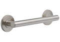 DELTA® 41812-SS Round Contemporary Decorative Grab Bar, 12 in L x 1-1/4 in Dia, Stainless Steel, Stainless Steel, Import