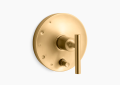 Kohler K-T14501-4-2MB Purist(R) Rite-Temp(R) Valve Trim with Push-Button Diverter and Lever Handle - Vibrant Brushed Moderne Brass