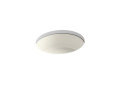Kohler® 2883-96 Verticyl® Bathroom Sink With Overflow Drain, Round Shape, 15-3/4 in W x 6-3/4 in H, Undermount Mounting, Vitreous China, Biscuit