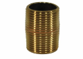 Jones Stephens™ N24000 Pipe Nipple, 3/4 in x Close L, Brass