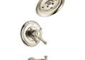 DELTA® T17497-PN Monitor® 17 Tub and Shower Trim, 1.75 gpm Shower, Brilliance® Polished Nickel