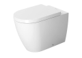 DURAVIT 2169090092 Back-to-Wall Toilet, ME by Starck, Elongated Bowl, 15-3/4 in H Rim, 1.6/0.8 gpf, White, Import