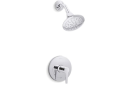 Kohler® TS97077-4-CP Shower Trim, 1.6 gpm Valve, 2 gpm Shower, Polished Chrome