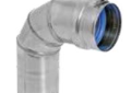DuraVent® FasNSeal® FSELB9004 Vent Elbow, 4 in, 90 deg, Stainless Steel, 27 ga