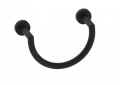 Kartners 144462-48 Oslo Towel Ring - Matte Black
