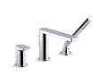 Kohler® 73078-4-CP Composed® Bath Tub Faucet, 8 gpm Flow Rate, Polished Chrome, 1 Handles, Function: Traditional, Import