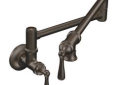 Moen® S664ORB Traditional Pot Filler Kitchen Faucet, 5.5 gpm Flow Rate, Oil Rubbed Bronze, 2 Handles, No, Domestic