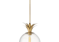 Hinkley® 41927HB Palma Transitional Small Pendant, (1) Lamps, 120 V, Heritage Brass Housing
