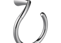 Moen® YB2386CH Glyde™ Towel Ring, 8.97 in OAH 3.51 in OAD, Aluminum, Import