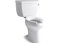Kohler® 3519-RA-0 2-Piece Toilet, Highline® Classic Comfort Height®, Elongated Bowl, 17-1/8 in H Rim, 12 in Rough-In, 1 gpf, White