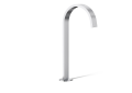 Kohler® 77966-CP Components™ Tall Ribbon Spout, For Use With Components™ Widespread Bathroom Sink, 1.2 gpm, 6-11/16 in Spout Reach, 10-1/4 in Spout Height, 8 to 16 in Center Distance, Metal, Polished Chrome