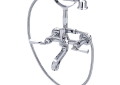 ROHL A1901LM PC Palladian Exposed Tub Filler with Handshower - Polished Chrome