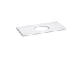 Kohler® 28254-EST Silestone® Vanity Top With Cutout, 1-3/16 in OAH x 49-1/8 in OAW x 22-7/16 in OAD, Quartz Top, Eternal Statuario Top