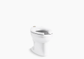 Kohler® 96053-0 96053 Ultra Flushometer Toilet Bowl, Wellcome™ Ultra, White, Elongated Shape, 10 or 12 in Rough-In, 15-1/4 in H Rim, 2-1/8 in Trapway