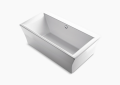 Kohler® 6367-0 Stargaze™ Bathtub With Fluted Shroud, Rectangular Shape, 72 in L x 36 in W, Center Drain, White