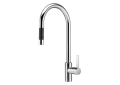 Dornbracht 33870875-06 Tara Ultra Single Handle Kitchen Faucet with Pull-Down Spray - Matte Platinum