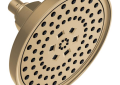 Brizo® 87476-GL Invari™ Shower Head, 1.75 gpm Max Flow, 4 Sprays, 7.63 in L x 7.63 in W x 5.13 in H Head, Import