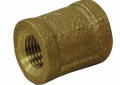 Jones Stephens™ B74126LF Lead Free Pipe Coupling, 1 in Nominal, Thread End Style, Bronze