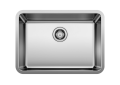 Blanco 442766 FORMERA Medium Bowl Kitchen Sink, Satin, Rectangular Shape, 23 in L x 16 in W Bowl x 9 in D Bowl, 25 in L x 18 in W x 9.0787 in H, Undermount Mounting, 304 Stainless Steel