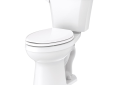 Gerber® GVP31528 Toilet Bowls, Viper, White, Elongated Shape, 12 in Rough-In, 17-1/8 in H Rim, 2 in Trapway