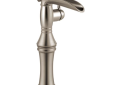 DELTA® 798LF-SS Vessel Lavatory Faucet, Cassidy™, 1.2 gpm, 9-17/32 in H Spout, 1 Handles, 1 Faucet Holes, Stainless Steel, Function: Traditional, Commercial