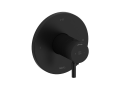 Riobel TRUTM23BK Riu 1/2" Thermostatic & Pressure Balance Trim with 3 Functions (Shared) - Black