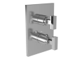 Newport Brass 3-2023TS-26 1/2" Square Thermostatic Trim Plate with Handle - Polished Chrome