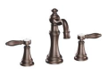 Moen® TS42108ORB Weymouth™ Widespread Bathroom Faucet With Metal Pop-Up Waste Assembly, 1.2 to 1.5 gpm Flow Rate, 5-1/4 in H Spout, 8 to 16 in Center, Oil Rubbed Bronze, 2 Handles, Pop-Up Drain, Domestic