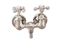 Barclay 4050-MC-PN Clawfoot Tub Filler, 3.84 gpm Flow Rate, 3-3/8 in Center, Polished Nickel, 2 Handles, Import