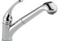 Delta B4310LF Foundations(R) Single Handle Pull-Out Kitchen Faucet - Chrome