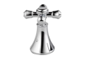 DELTA® H695 Cassidy Cross Handle, For Use With Model T11897-LHP Diverter Trim and Roman Tub Faucet, Brass, Polished Chrome, Import