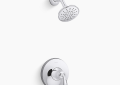 Kohler K-TS27382-4G-CP Bellera(R) Rite-Temp(R) Shower Trim Kit, 1.75 GPM - Polished Chrome