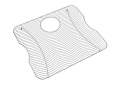 Elkay® LKWOBG2018SS Bottom Grid, 19 in L x 17 in W x 1 in H, Center Rear Drain Opening, Import