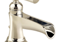 Brizo® 65061LF-PN Lavatory Faucet, Rook™, Commercial, 1.5 gpm Flow Rate, 3-3/4 in H Spout, 1 Handles, Pop-Up Drain, 1 Faucet Holes, Polished Nickel, Function: Traditional