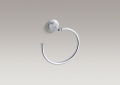 Kohler® 10557-CP Towel Ring, Devonshire®, 7-1/2 in Ring, 2-15/16 in OAD, Metal, Polished Chrome
