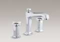 Kohler T16237-3-CP Bath- or Deck-Mount Bath Faucet Trim, Cross Handles