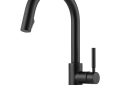 Brizo® 63020LF-BL Solna® Kitchen Faucet, 1.8 gpm Flow Rate, Matte Black, 1 Handles, 1 Faucet Holes, Function: Traditional, Commercial